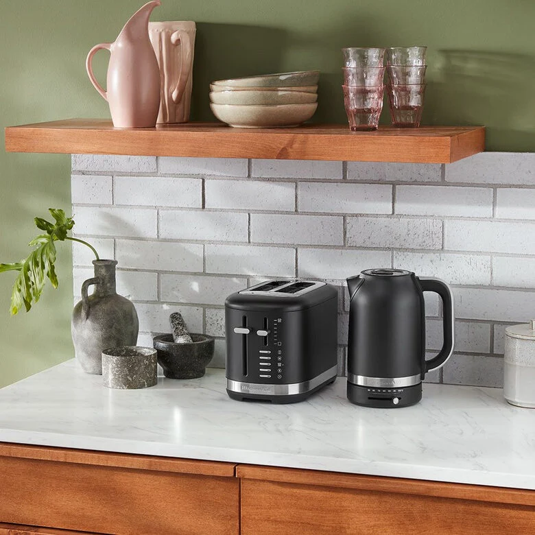 KitchenAid 5KMT2109EBM 7 2 fetta/e 980 W Nero, Acciaio inox