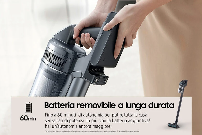 Samsung Aspirapolvere senza filo Jet™ 85 premium 210W VS20C852FTB