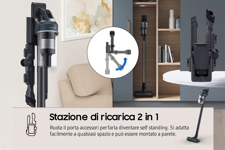 Samsung Aspirapolvere senza filo Jet™ 85 premium 210W VS20C852FTB