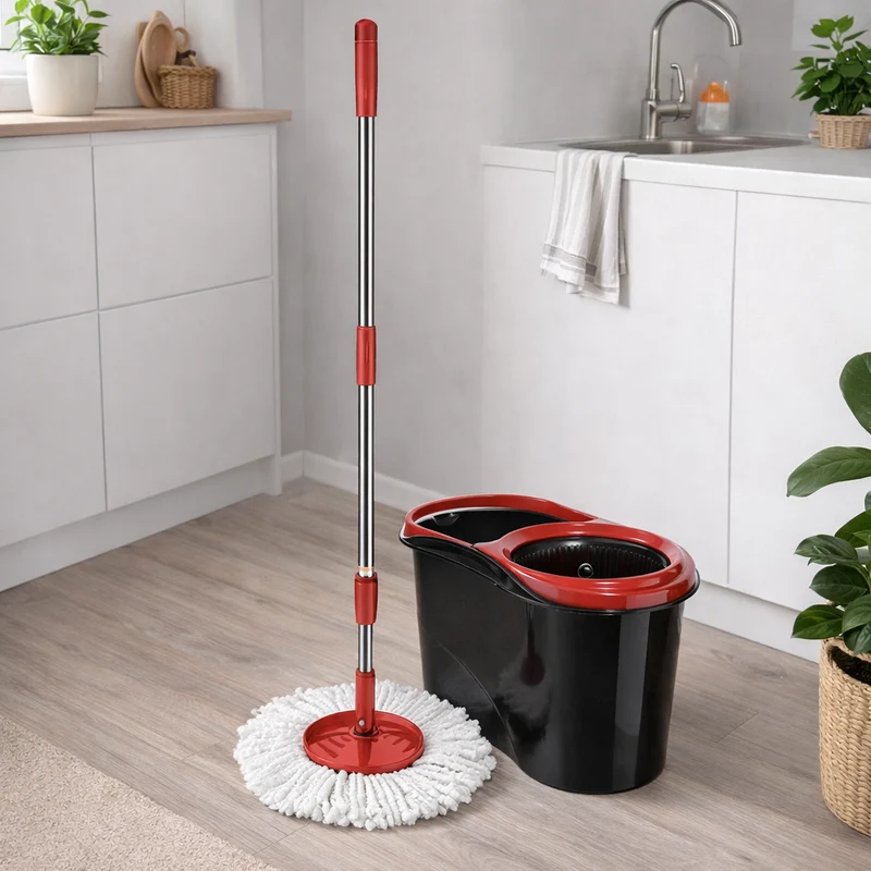 Easy Mop Con Secchio E Strizzatore 100% Microfibra