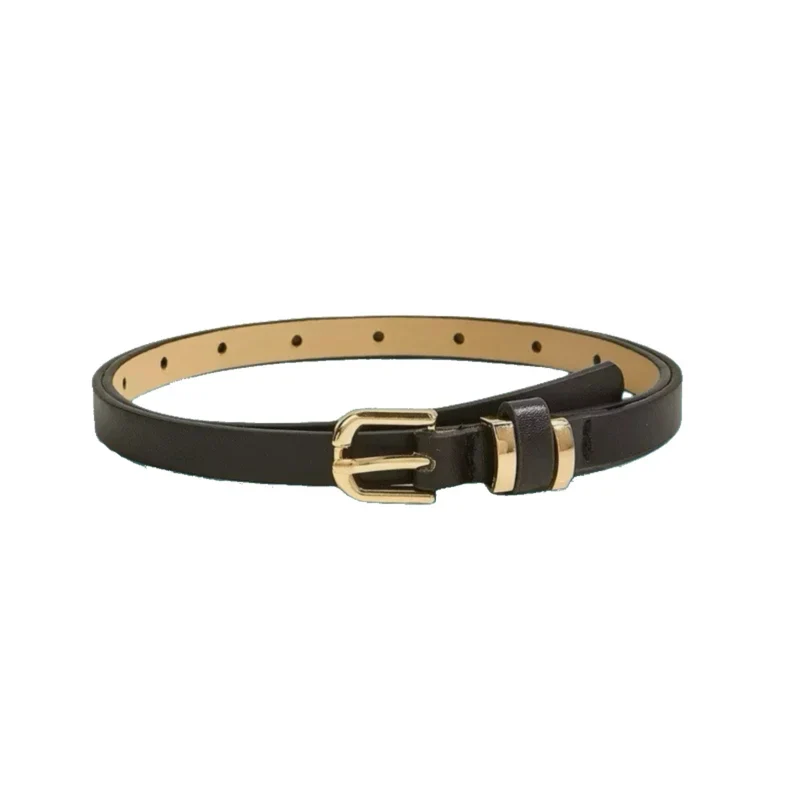 Slim Leopard-Print Buckle Belt
