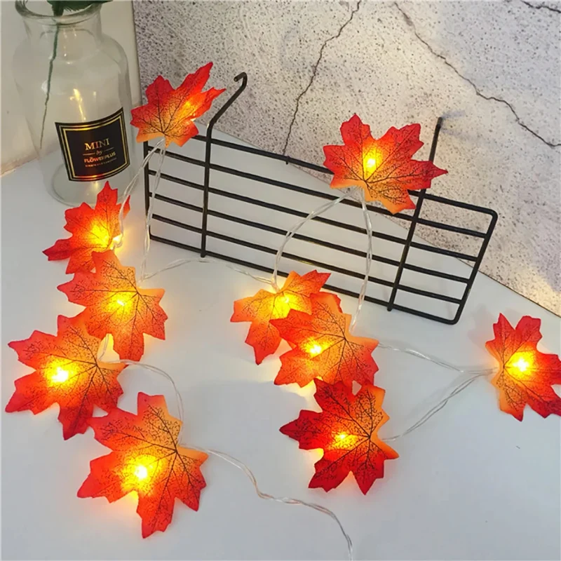 USB Maple Leaf String Lights