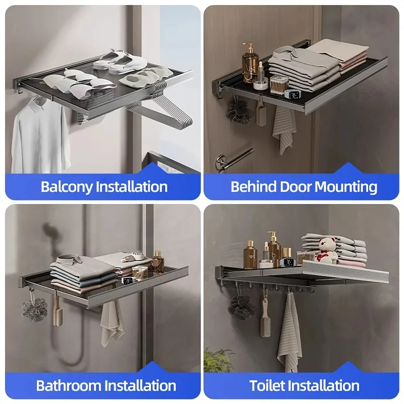 Folding Wall-Mounted Drying Rack
