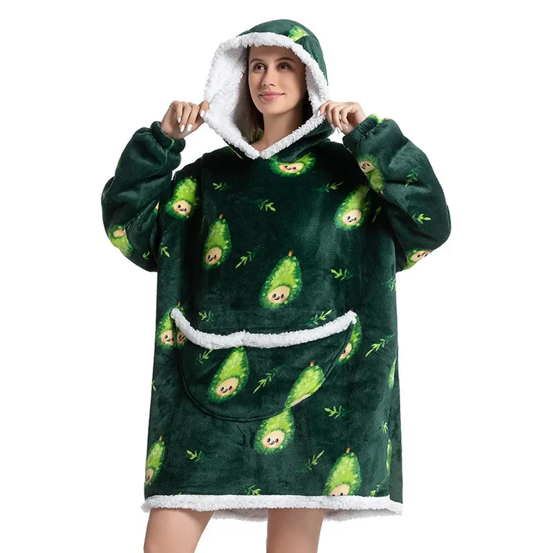 Oversized Hooded Wearable Blanket