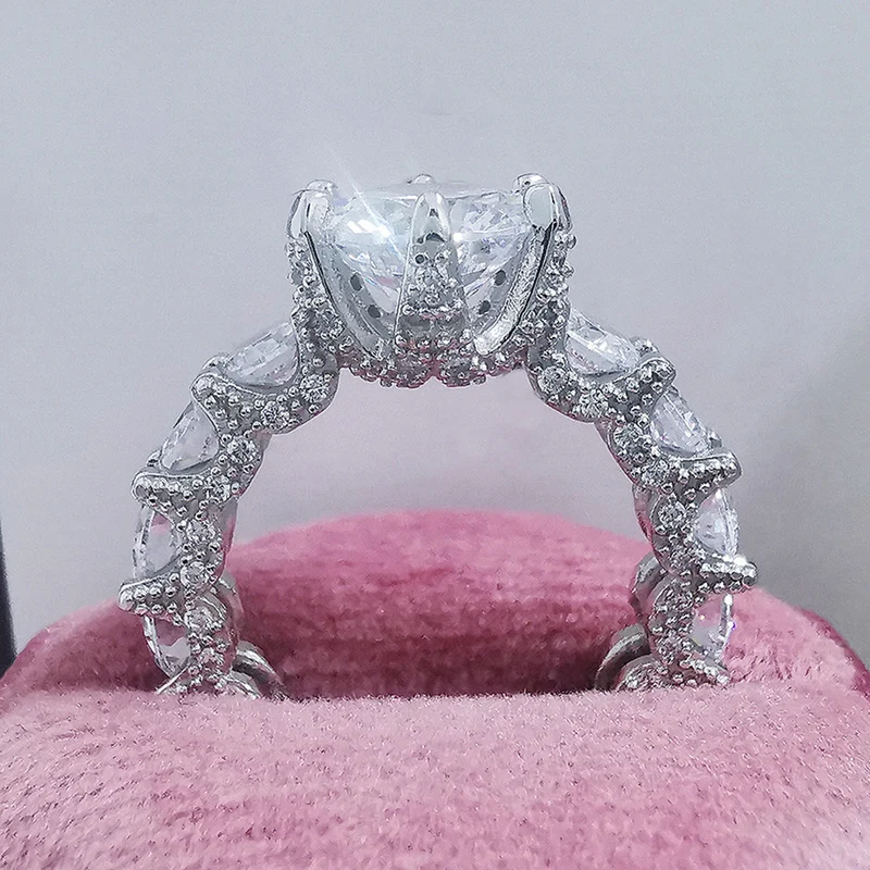 Crystal Leaf Statement Ring