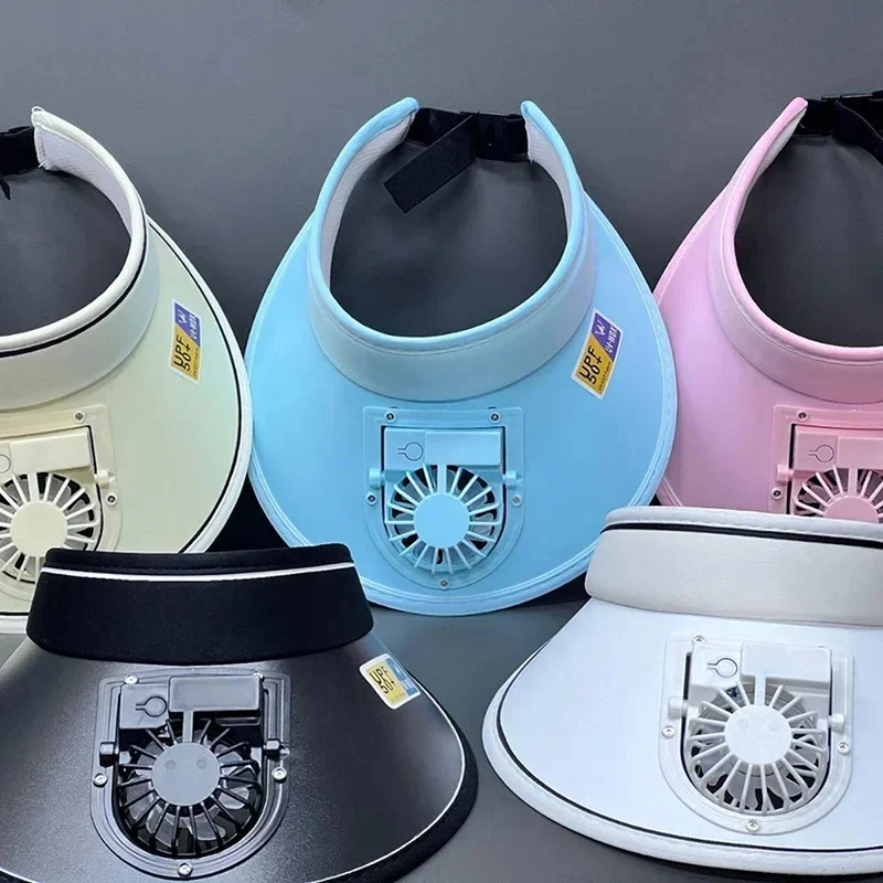Rechargeable Sun Visor Fan Hat