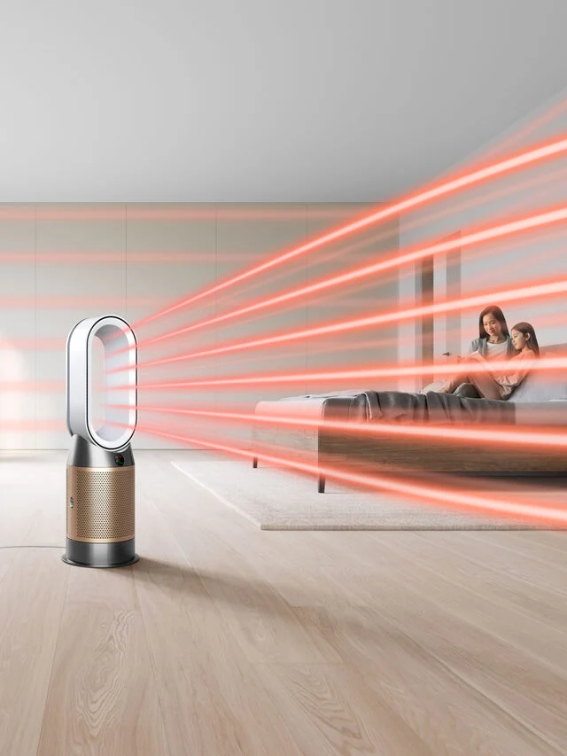 Dyson HP12 Ventilatore Purificatore Hot+Cool HP2 De-Nox 27 m² 63 dB Oro, Bianco