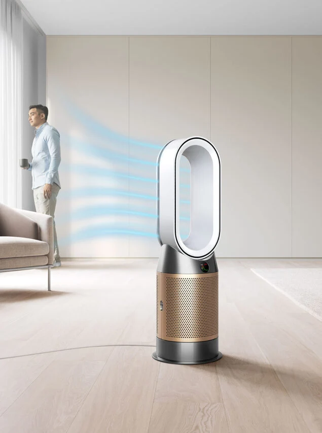Dyson HP12 Ventilatore Purificatore Hot+Cool HP2 De-Nox 27 m² 63 dB Oro, Bianco