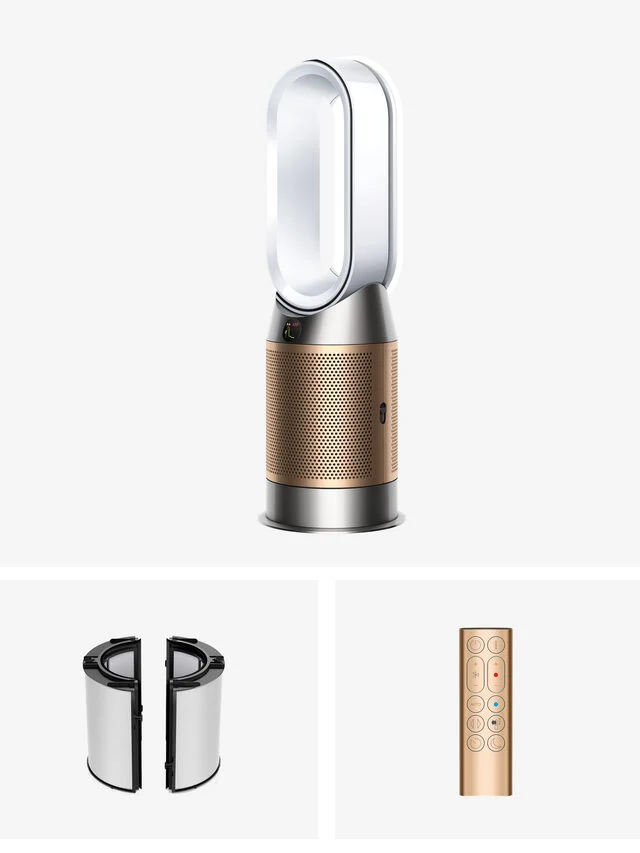 Dyson HP12 Ventilatore Purificatore Hot+Cool HP2 De-Nox 27 m² 63 dB Oro, Bianco