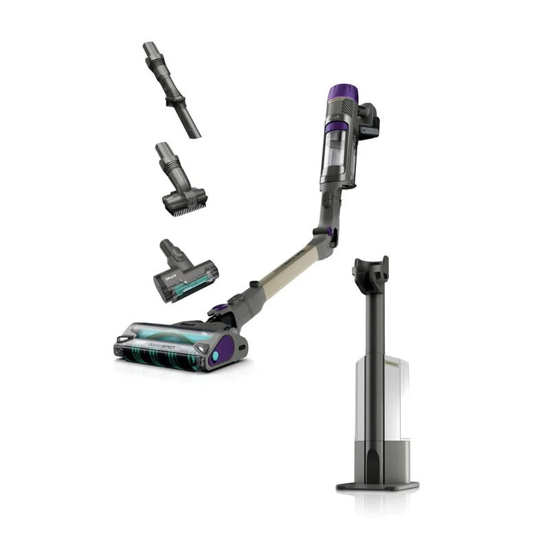 Shark IP3251EUT scopa elettrica Aspirapolvere a bastone 2 in 1 Batteria Secco Ciclonico Senza sacchetto 0,7 L 380 W Oro, Grigio, Viola