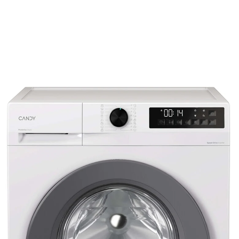 Candy GD 49G8-S Prowash 300 Lavatrice A Libera Installazione 9 Kg, 1400 Giri, Classe A, Inverter, Fresh Vapor, 8 Cicli Rapidi, Bianco