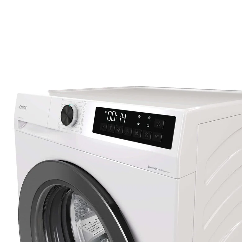 Candy GD 49G8-S Prowash 300 Lavatrice A Libera Installazione 9 Kg, 1400 Giri, Classe A, Inverter, Fresh Vapor, 8 Cicli Rapidi, Bianco