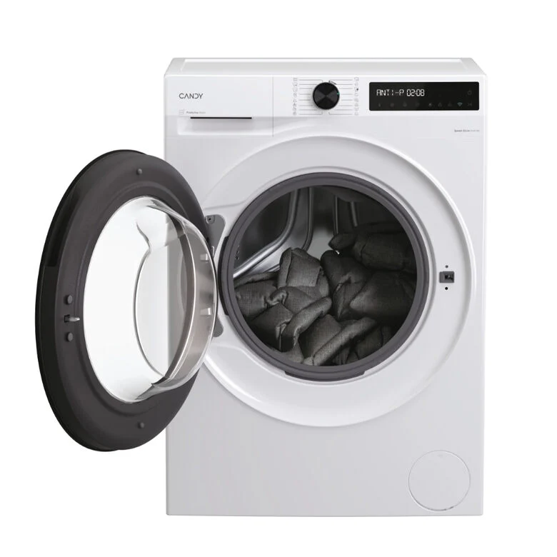 Candy ProWash 500, Lavatrice Carica Frontale 11 KG, 30% più efficente della classe A, 1400 giri, Bianco, Inverter, Vapore, Wi-Fi, Smart Wash, BR 411BL9-S
