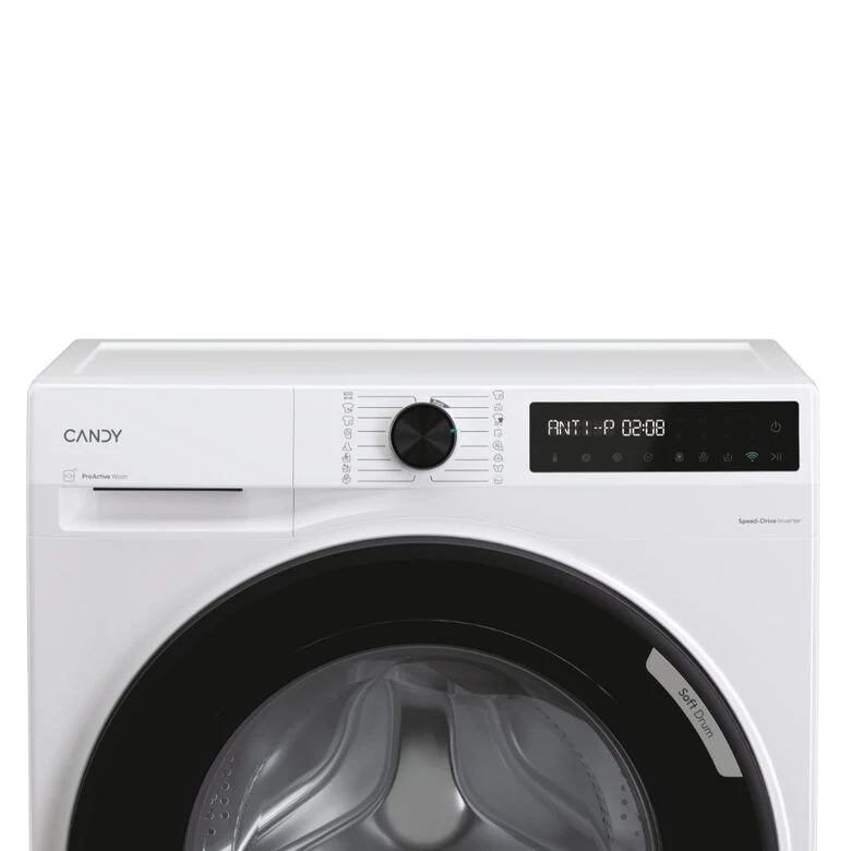 Candy ProWash 500, Lavatrice Carica Frontale 11 KG, 30% più efficente della classe A, 1400 giri, Bianco, Inverter, Vapore, Wi-Fi, Smart Wash, BR 411BL9-S