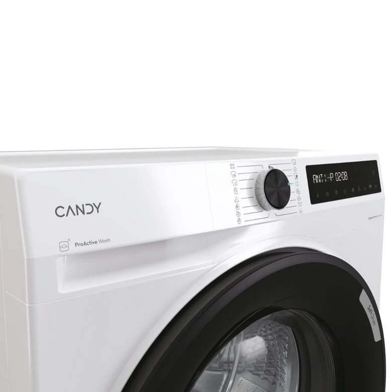 Candy ProWash 500, Lavatrice Carica Frontale 11 KG, 30% più efficente della classe A, 1400 giri, Bianco, Inverter, Vapore, Wi-Fi, Smart Wash, BR 411BL9-S
