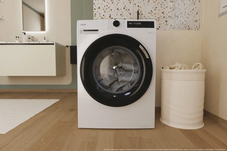 Candy ProWash 500, Lavatrice Carica Frontale 11 KG, 30% più efficente della classe A, 1400 giri, Bianco, Inverter, Vapore, Wi-Fi, Smart Wash, BR 411BL9-S