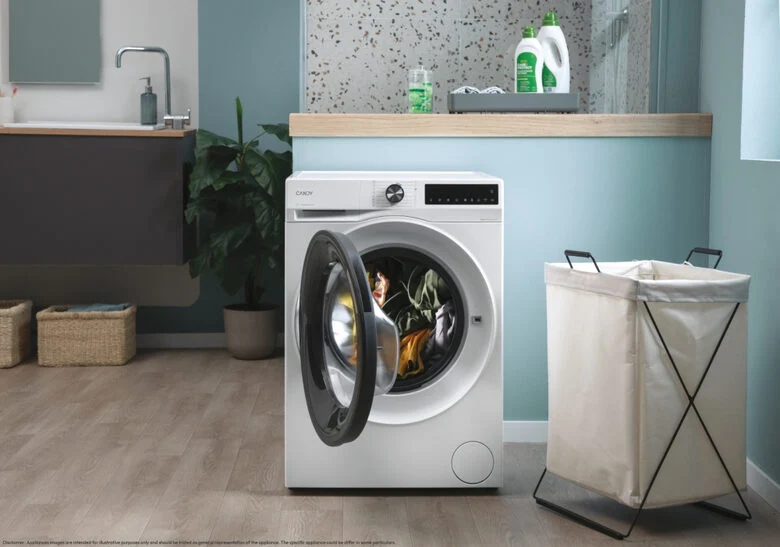Candy ProWash 500, Lavatrice Carica Frontale 11 KG, 30% più efficente della classe A, 1400 giri, Bianco, Inverter, Vapore, Wi-Fi, Smart Wash, BR 411BL9-S