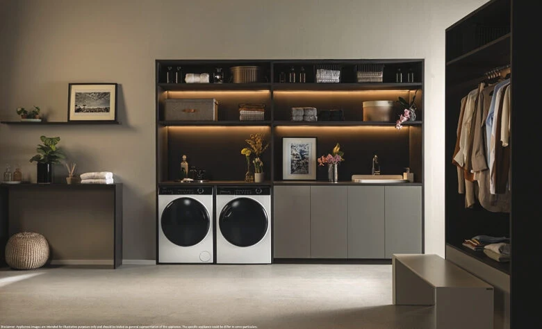 Haier HW90-B14959NEUIT I-pro Series 5 Lavatrice A Libera Installazione 9 Kg, 1400 Giri, Classe A, Bianco, Direct Motion, Refresh, Wi-fi