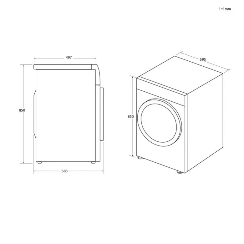 Haier HW90-B14959NEUIT I-pro Series 5 Lavatrice A Libera Installazione 9 Kg, 1400 Giri, Classe A, Bianco, Direct Motion, Refresh, Wi-fi