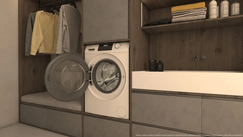 Haier HW110-BP14929A-S Serie 1 Lavatrice A Libera Installazione 11 Kg, 1400 Giri, Classe A, Inverter, Refresh, Bianco