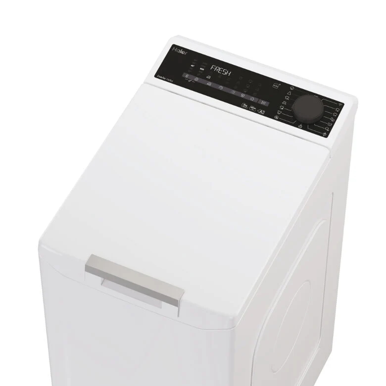 Haier THASN286TM5-S T Series 7 Lavatrice A Libera Installazione Carica Dall'alto 8 Kg, 1200 Giri, Classe A, Bianco, Inverter, Vapore, Wi-fi