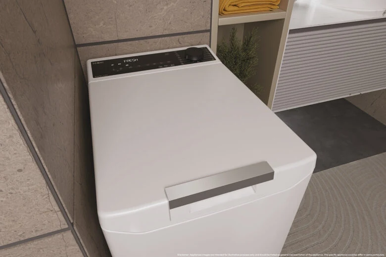Haier THASN476TM5-S T Serie 7 Lavatrice Carica Dall'alto A Libera Installazione 7 Kg, 1400 Giri, Classe A, Inverter, Vapore, Bianco
