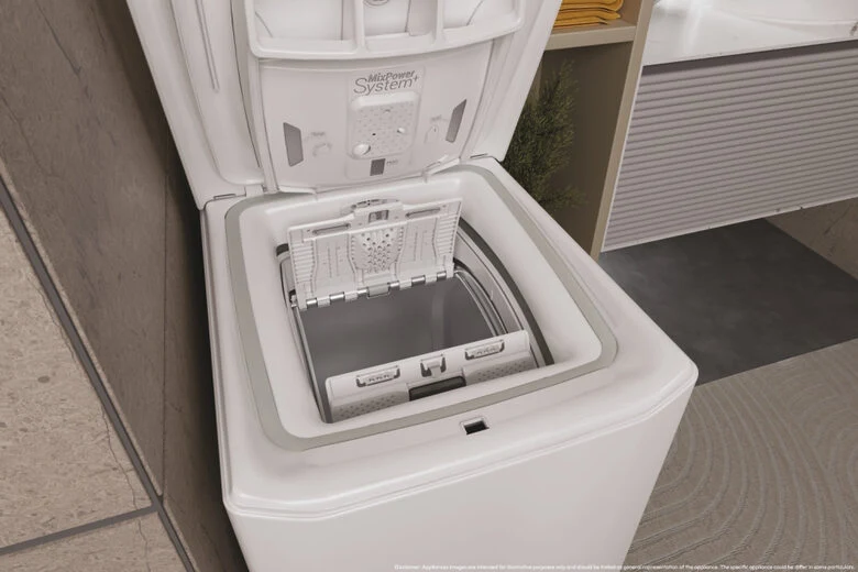 Haier THASN476TM5-S T Serie 7 Lavatrice Carica Dall'alto A Libera Installazione 7 Kg, 1400 Giri, Classe A, Inverter, Vapore, Bianco