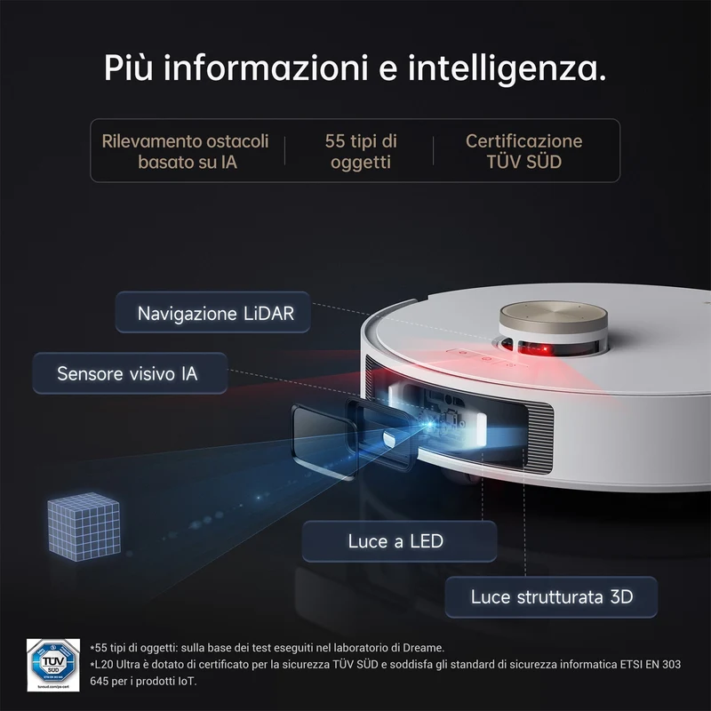 Robot Aspirapolvere Dreame L20 Ultra Complete