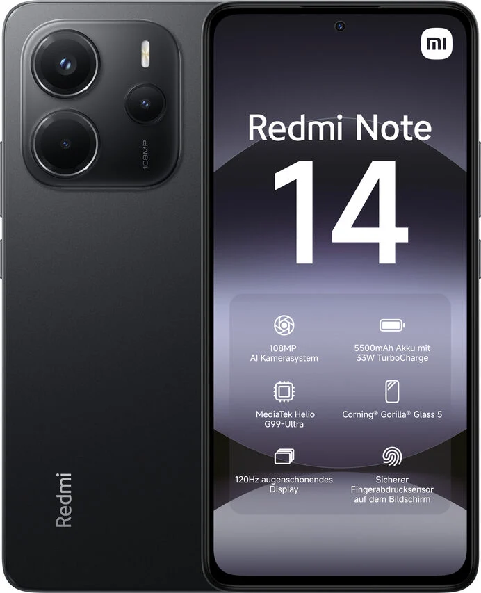Xiaomi Redmi Note 14 16,9 cm (6.67") Dual SIM ibrida 4G USB tipo-C 6 GB 128 GB 5500 mAh Nero