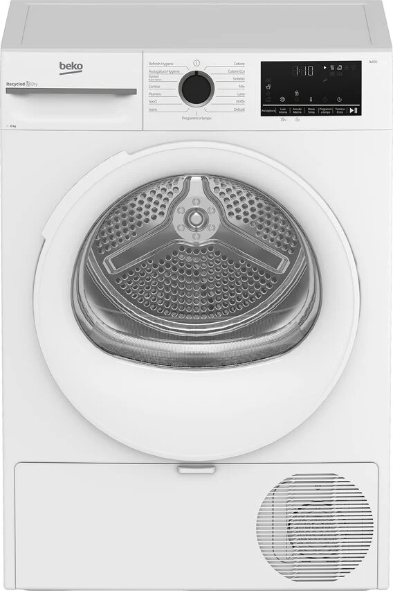 Beko BMT104EW 10kg, Classe C, Linea Estetica NX, motore inverter, Display digitale, colore Bianco, oblò Bianco