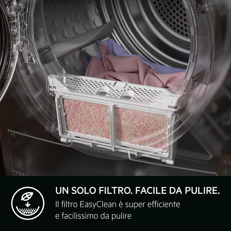 AEG TR7HE9C Serie 7000 Asciugatrice A Libera Installazione 9 Kg, Pompa Di Calore, Sensidry®, Mixdry, Precise Dry, Classe C, Bianco