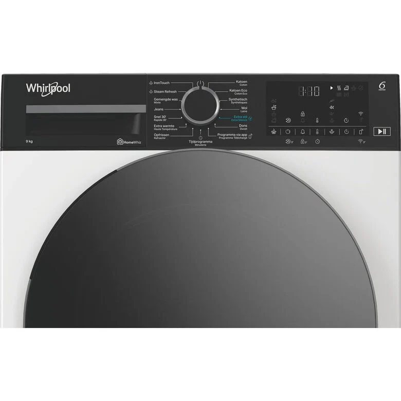 Whirlpool C WD 96M GBS IT, Capacità 9kg, classe A, colore Manhattan Grey, Display digitale XL, Wi-Fi, IronTouch