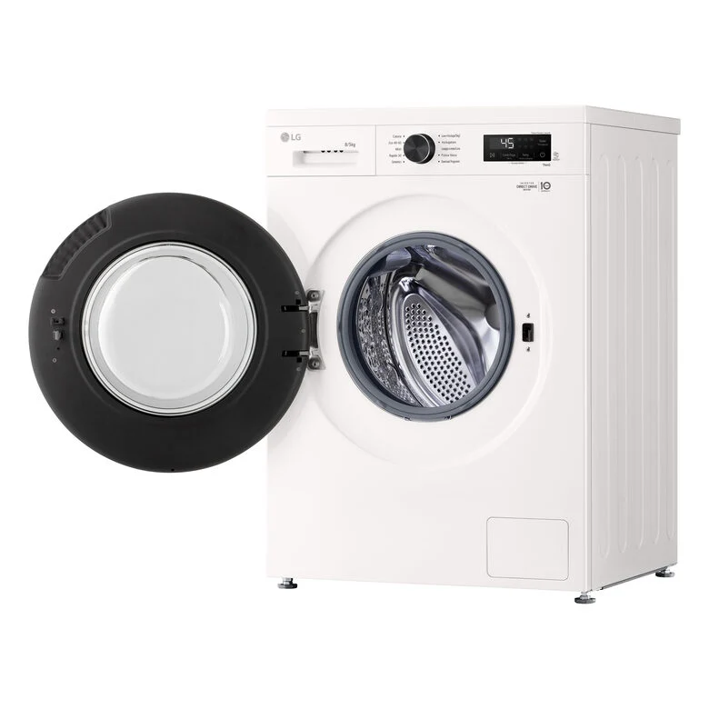 LG W4NX1085NWB Lavasciuga 8/5kg Serie X1, Classe A/E, 6 Motion Direct Drive, Wi-Fi, 1400 giri, Allergy Care, Bianca