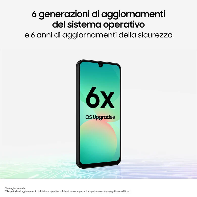 Samsung Galaxy A26 5G, Smartphone con Funzioni intelligenti, Display Super AMOLED 6.7”, 8GB RAM, 256GB, Batteria 5.000 mAh, memoria espandibile, White