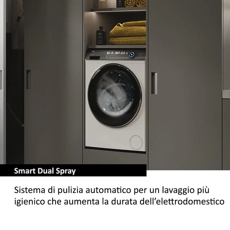 Haier HW110-B14979EU1IT I-Pro Serie 7 Plus Lavatrice A Libera Installazione 11 Kg, 1400 Giri, Classe A-30%, Bianco
