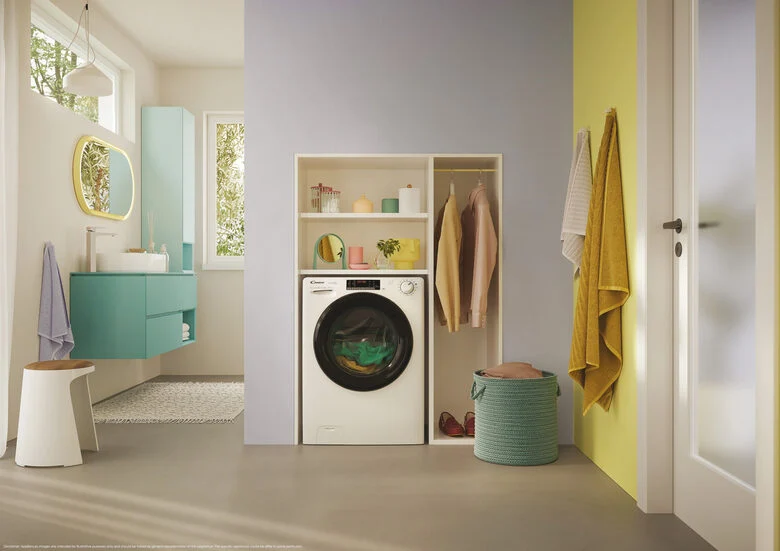 Candy CSOW44644TWMB6-S Lavasciuga Libera Installazione 6 Kg, 1400 Giri, Smart Pro Inverter, Wi-fi + Bluetooth, Snap&wash, Classe E, Bianco
