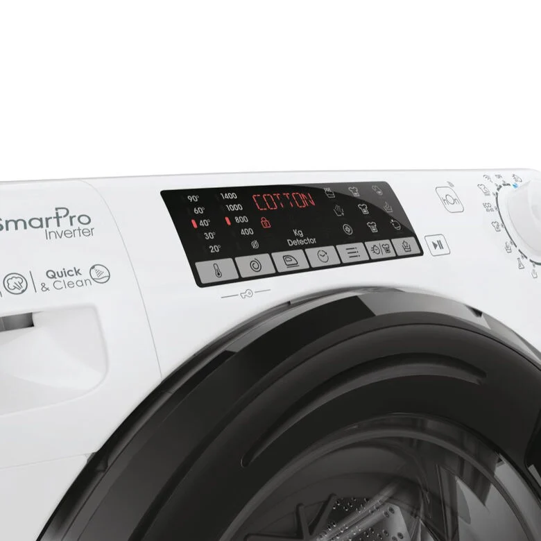 Candy CSO 496TWMB6/1-S Lavatrice A Libera Installazione 9 Kg, 1400 Giri, Smart Pro Inverter, Snap&Wash, Quick&Clean, Classe A, Bianco