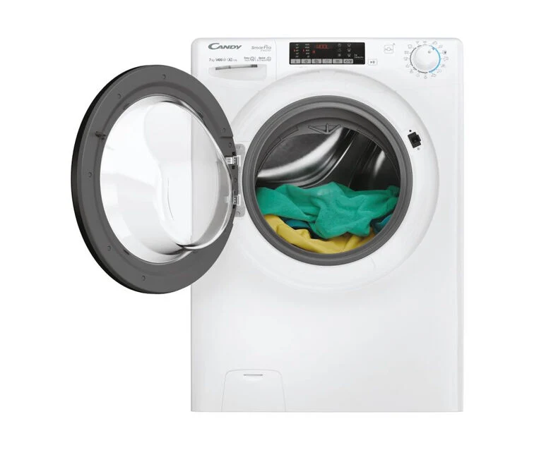 Candy CSO4474TWMB6/1-S Lavatrice A Libera Installazione 7 Kg, 1400 Giri, Smart Pro Inverter, Snap&Wash, Quick&Clean, Classe A, Bianco