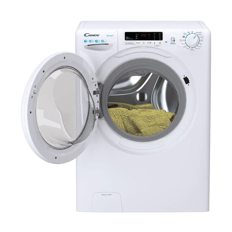 Candy CSS4372DW4/1-11 Lavatrice Smart A Libera Installazione 7 Kg, 1300 Giri, My Statistics, Smart Check-up, Classe B, Bianco