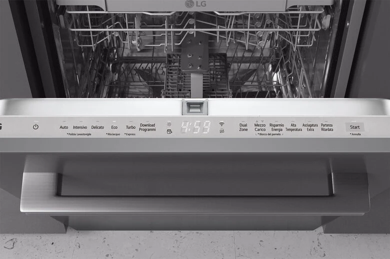 LG QuadWash DB242TX Lavastoviglie a scomparsa totale Classe D 46dB 14 coperti Wi-Fi
