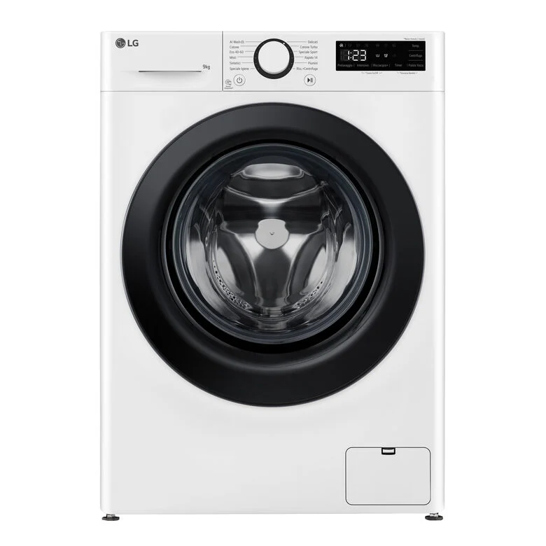 LG F4R3009NNWB Lavatrice 9kg AI DD, Classe A-10%, 1400 giri, Lavaggio con AI