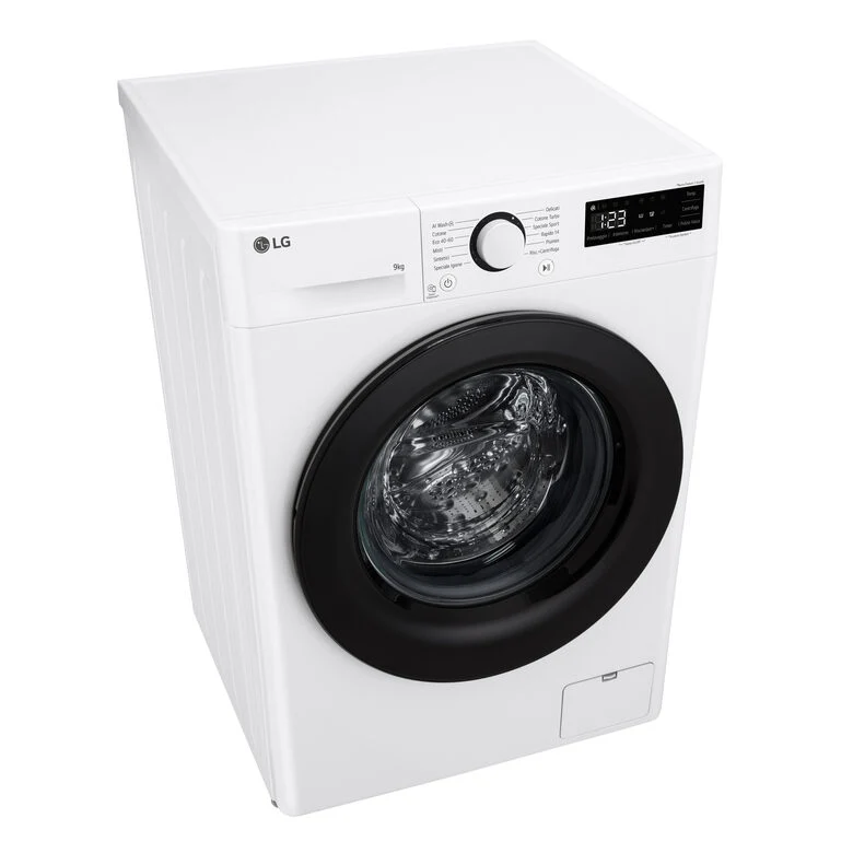 LG F4R3009NNWB Lavatrice 9kg AI DD, Classe A-10%, 1400 giri, Lavaggio con AI