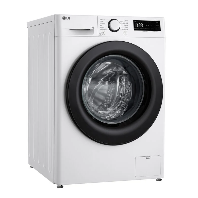 LG F4R3009NNWB Lavatrice 9kg AI DD, Classe A-10%, 1400 giri, Lavaggio con AI