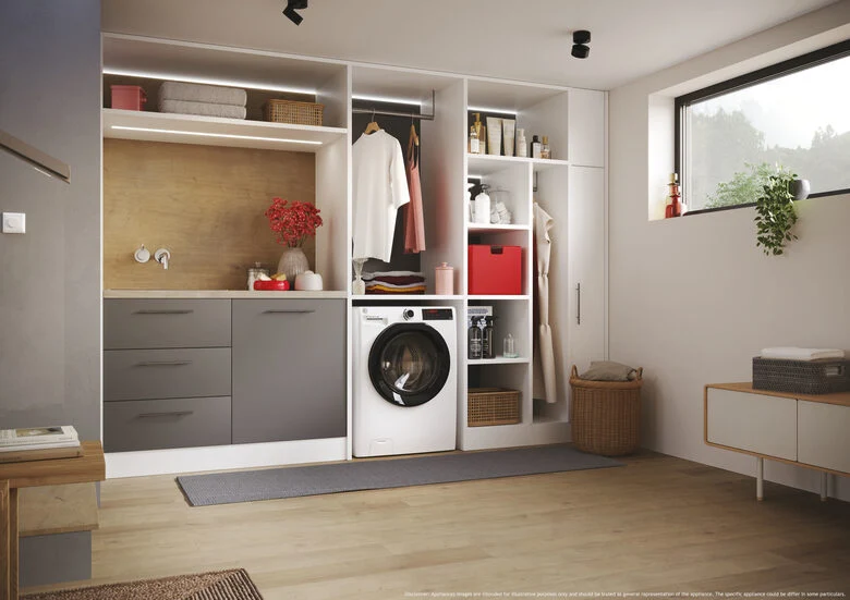 Hoover H-WASH&DRY 350 H3DPS4966TAMB6-S lavasciuga Libera installazione Caricamento frontale Bianco D