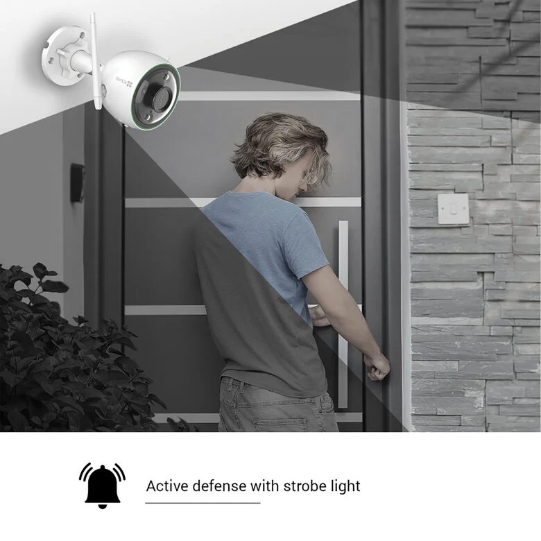 EZVIZ C3N Telecamera Wi-Fi per Esterno con visione notturna a colori