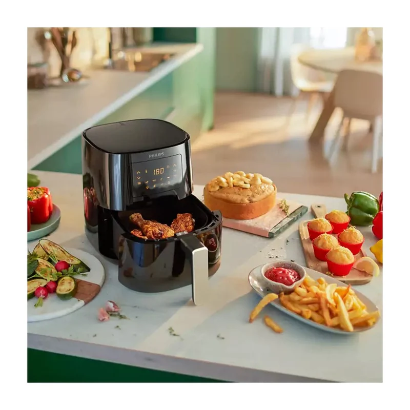 Philips HD9252/70 Airfryer Friggitrice ad Aria 4 porzioni RapidAir QuickClean Display LED
