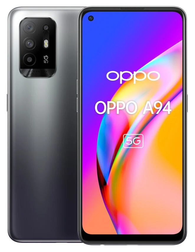 OPPO A94 5G A94 Smartphone 5G, 173g, Display 6.43" FHD+ AMOLED, 4 Fotocamere 48MP, RAM 8GB ESPANDIBILE FINO A 13GB+ROM 128GB, Batteria 4310mAh, Ricarica VOOC 30W, Dual Sim, [Versione Italian