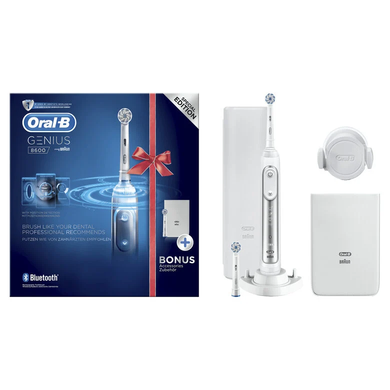 Oral-B Genius 8600 Spazzolino Elettrico Argento