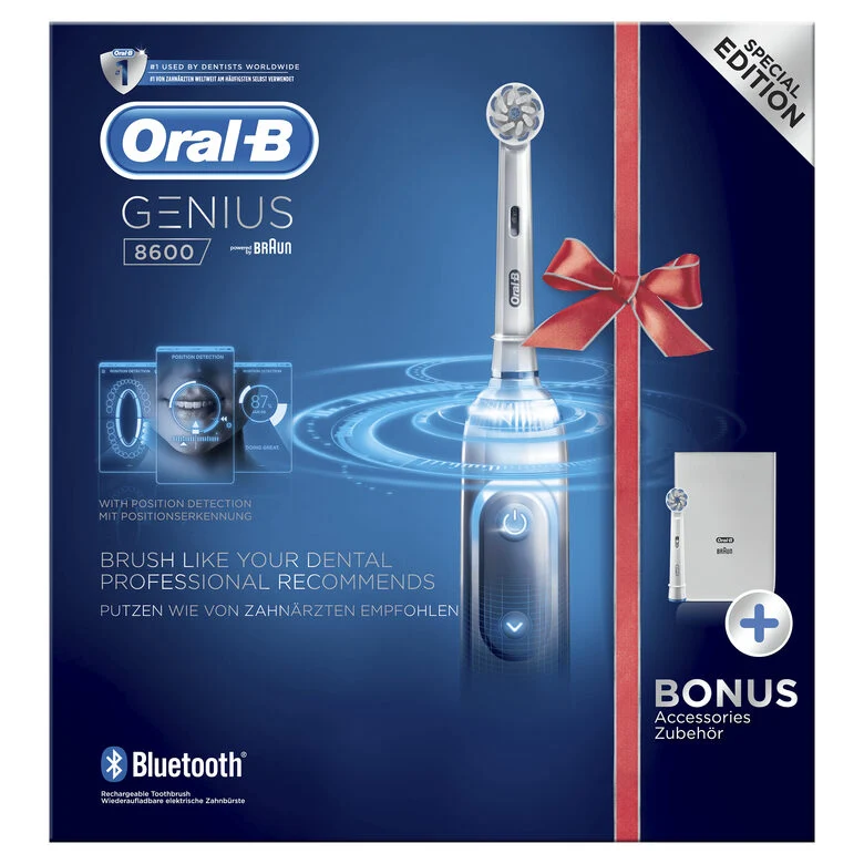 Oral-B Genius 8600 Spazzolino Elettrico Argento
