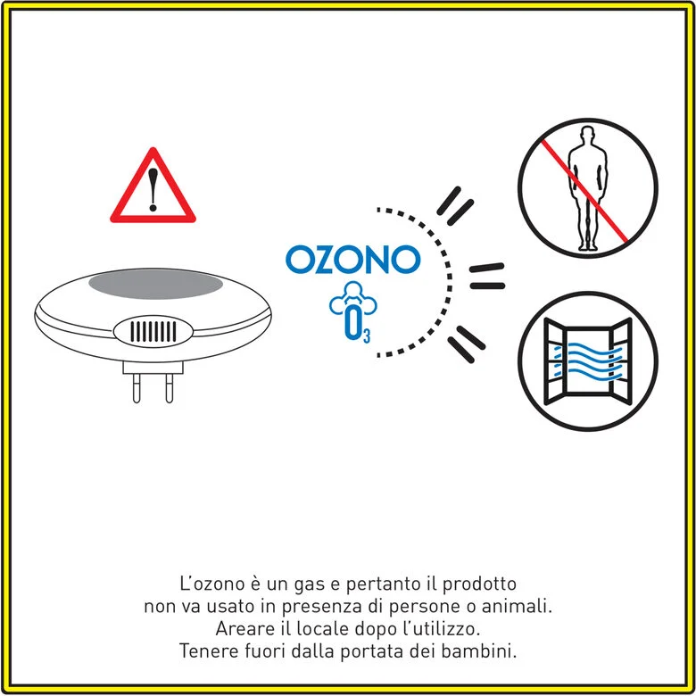 Area STERIL OZ MINI - Sterilizzatore attivo all’ozono con presa di corrente per ambienti